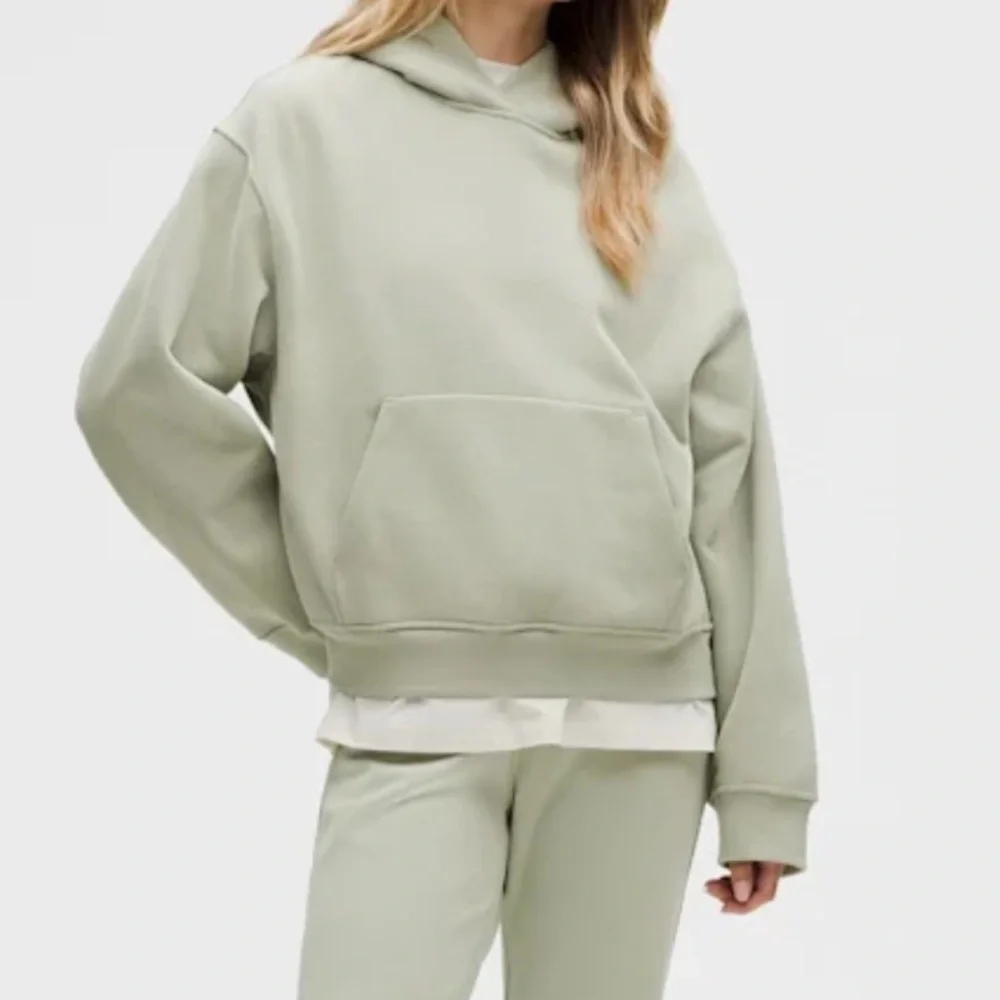 Lululemon Steady State Oversized Hoodie Fog Green Women's Large